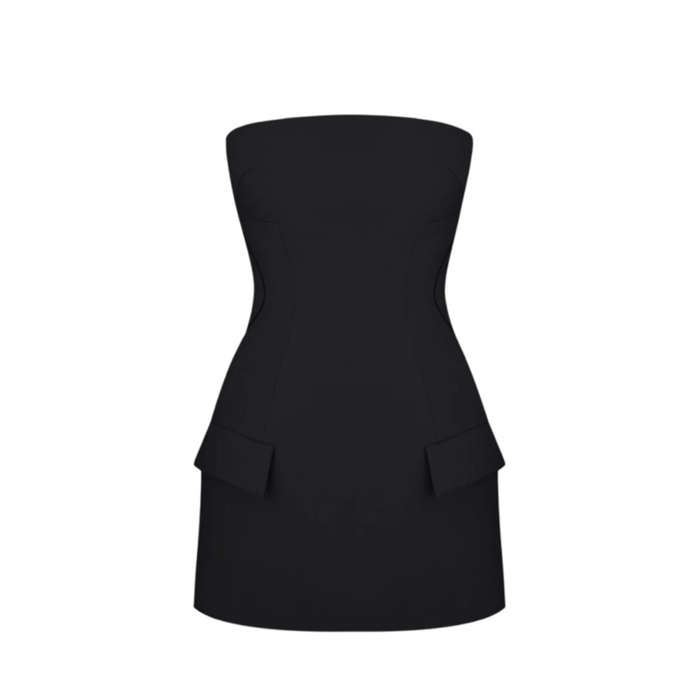 Forever 21 Black Strapless Dress